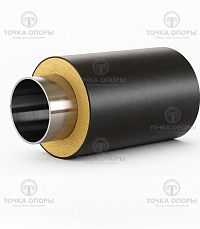 Труба стальная оцинкованная в ППУ-изоляции 630х10 мм ГОСТ 30732-2006