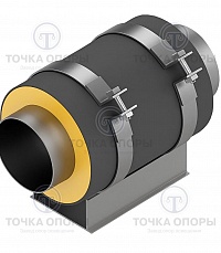 Скользящая опора СПО 76/140.200 подкладная для труб в ППУ